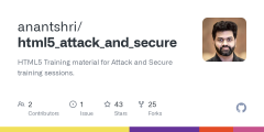 HTML5 Attack and Secure - GitHub Repository