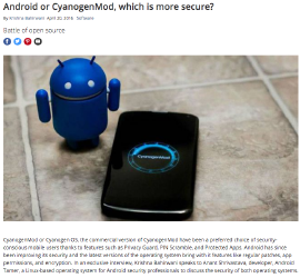 Android or CyanogenMod, which is more secure?