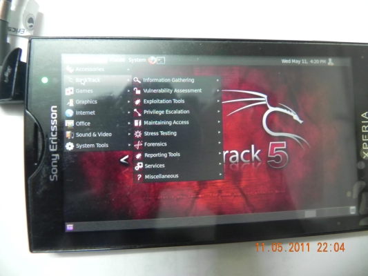 BackTrack 5 on Xperia X10i