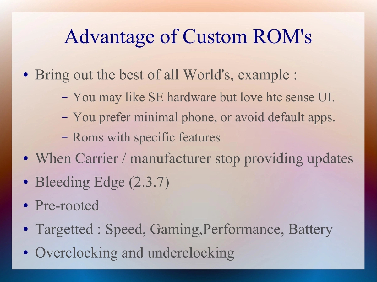 Slide 6 of Cocon Security Issues In Android Custom Roms