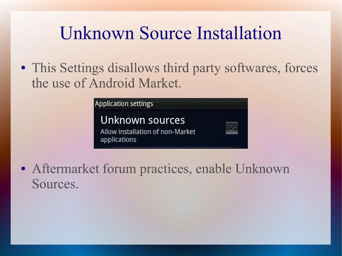 Slide 16 of Cocon Security Issues In Android Custom Roms