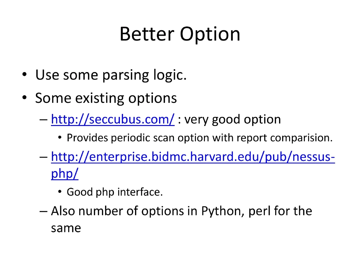 Slide 20 of Nessus Reporting Karma