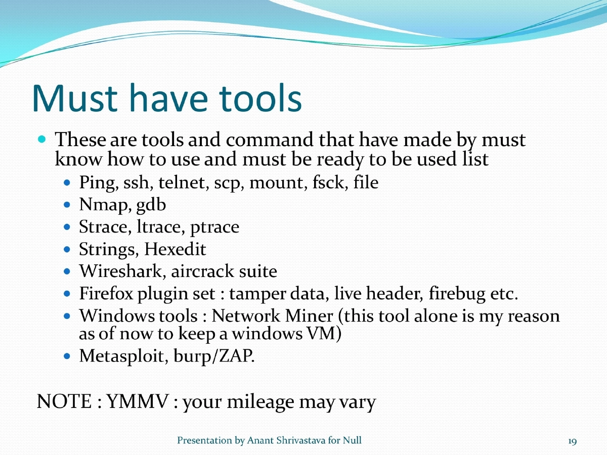 Slide 19 of Pentest Lab Setup