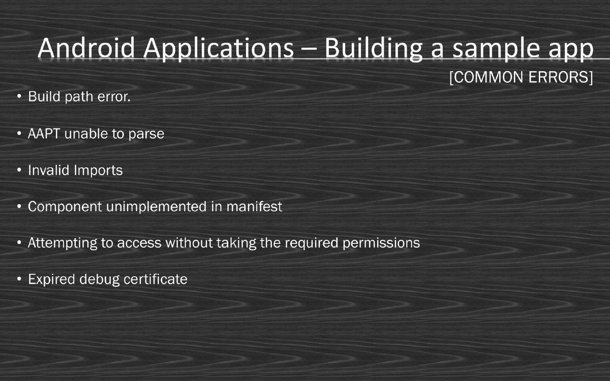 Slide 17 of Android Village