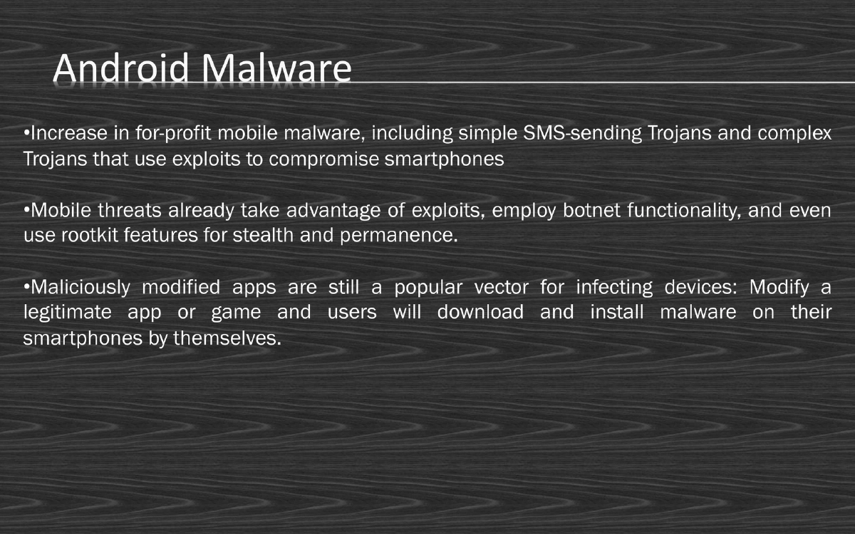 Slide 23 of Android Village