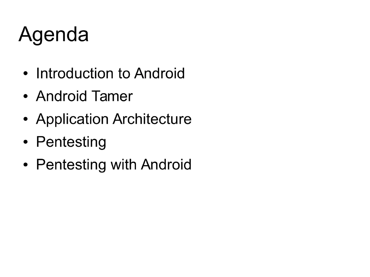 Slide 2 of Deep Dive Android Cocon