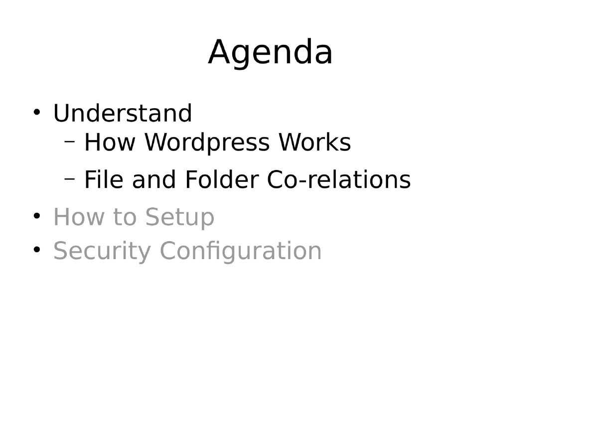 Slide 3 of Secure Wordpress Null Bhachav