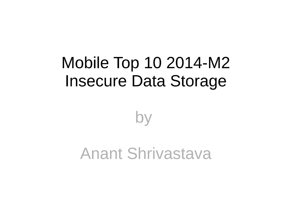 Slide 1 of Mobile Top10 M2