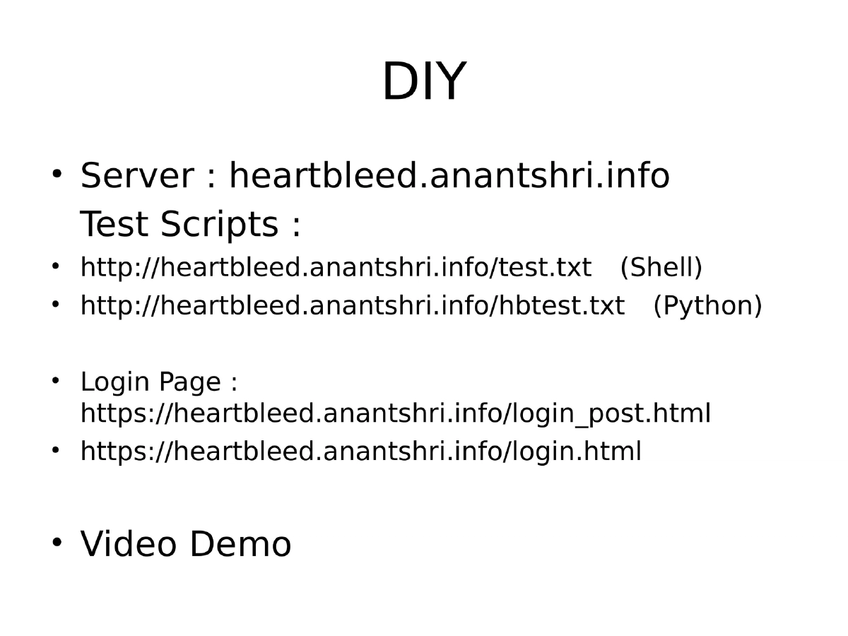 Slide 13 of Rootconf Heartbleed