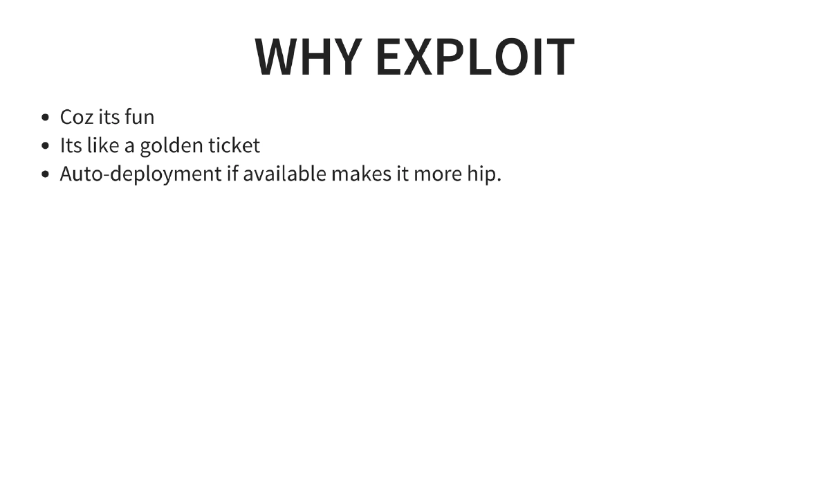 Slide 4 of Exploiting Version Control Systems