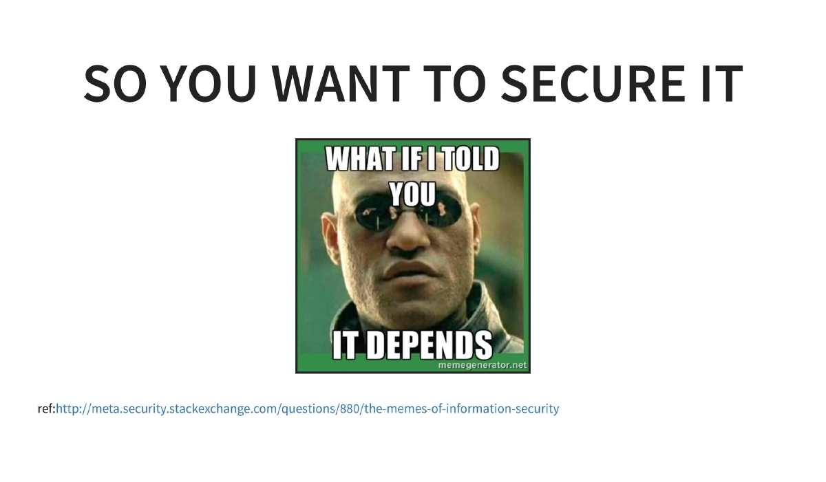 Slide 9 of What It Takes To Secure A Web Application