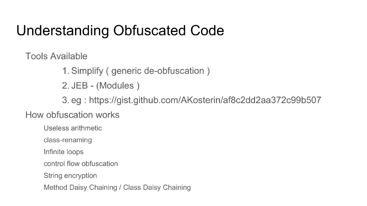 Slide 23 of Nullcon Extreme Android