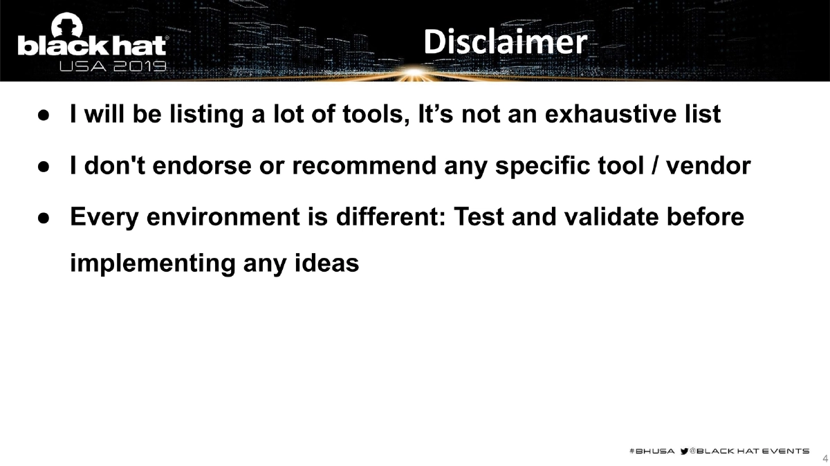 Slide 4 of BlackHat USA DevSecOps