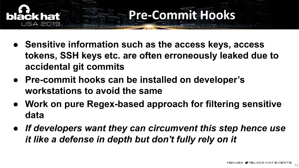 Slide 12 of BlackHat USA DevSecOps