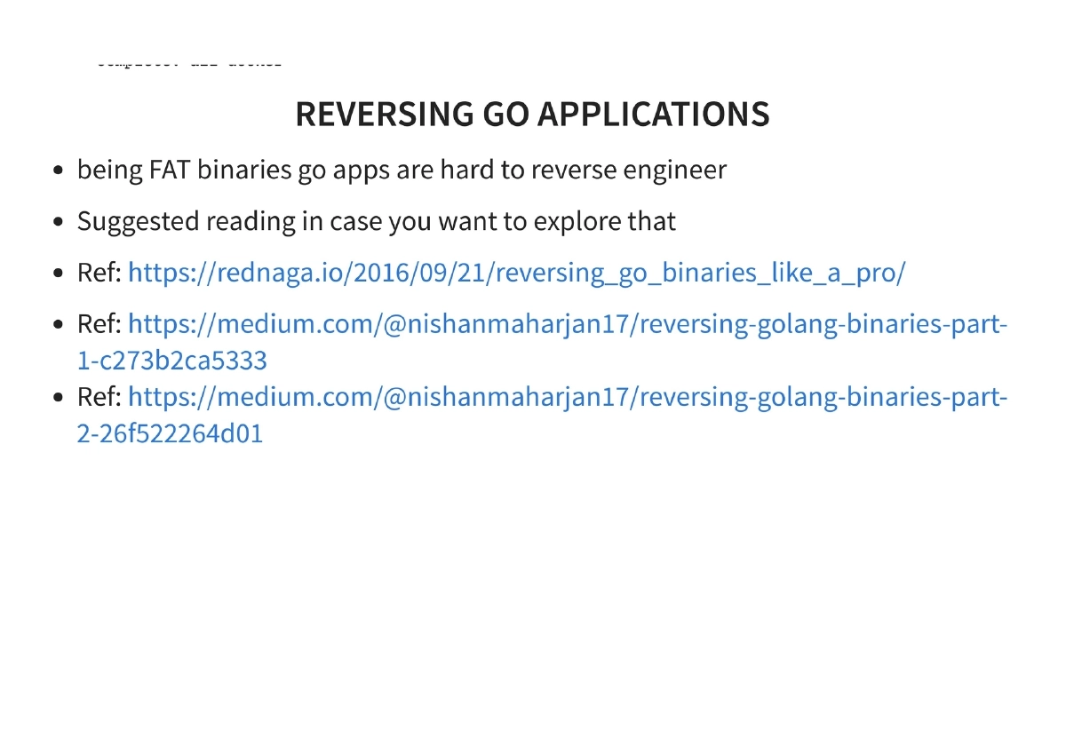 Slide 30 of Golang For Pentesters