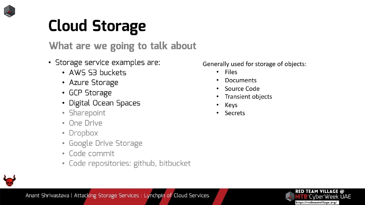Slide 4 of Attacking Storage Services Hitb