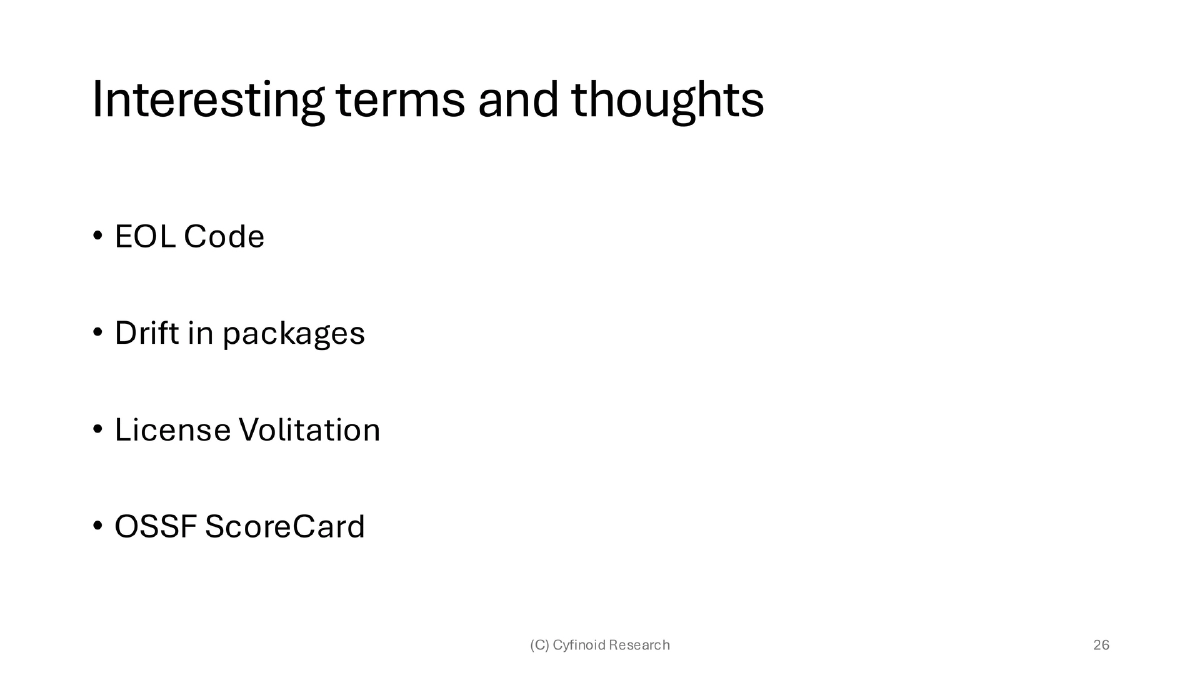 Slide 26 of C0c0n Shiny Sbom