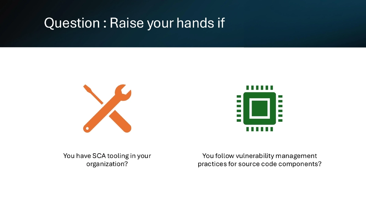Slide 8 of Bsides Kerala Supply Chain Outside Code