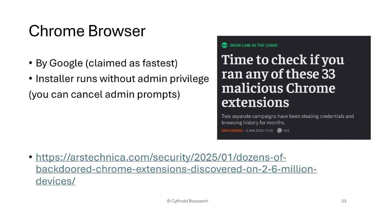 Slide 23 of Supply Chain BlackHat USA