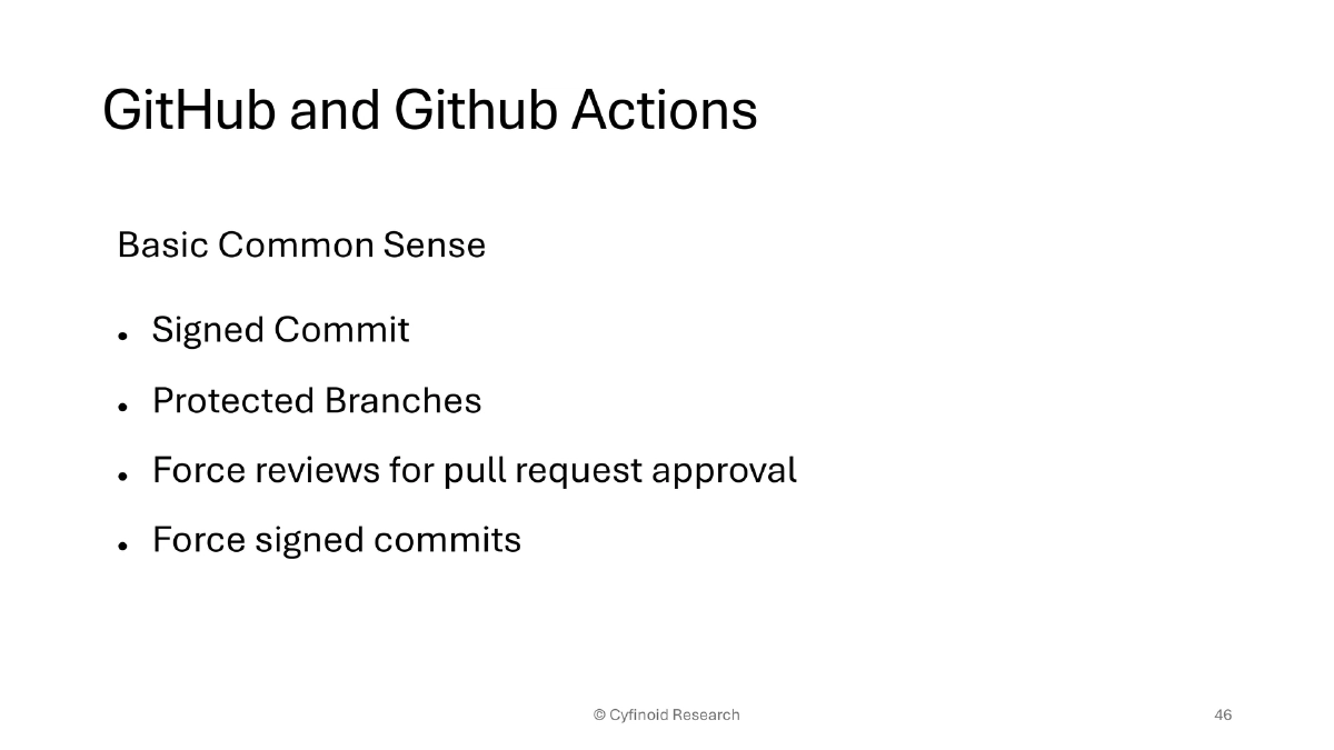 Slide 46 of Supply Chain Owasp London