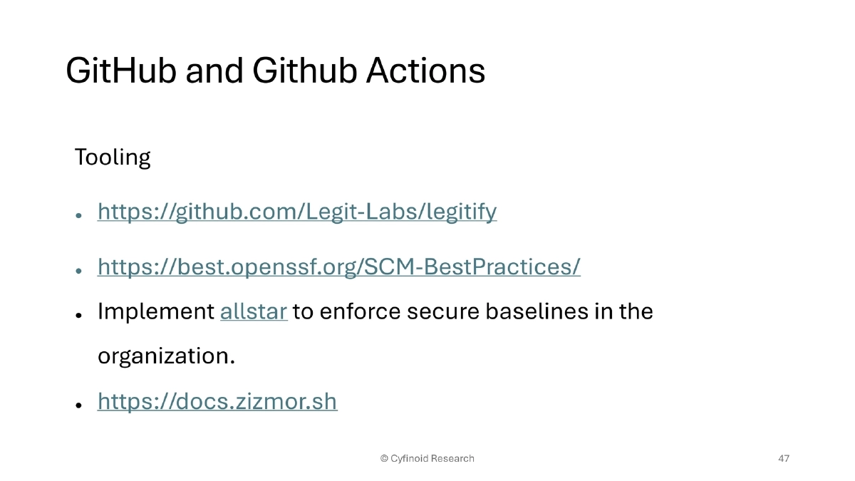 Slide 47 of Supply Chain Owasp London