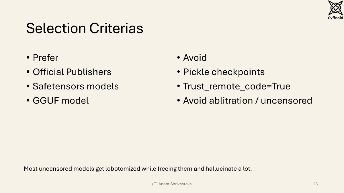 Slide 25 of Building, Owning, and Securing Private AI Infrastructure