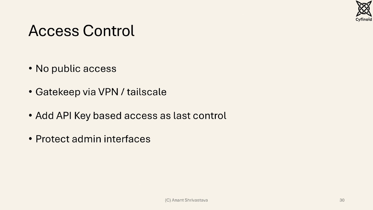 Slide 30 of Building, Owning, and Securing Private AI Infrastructure