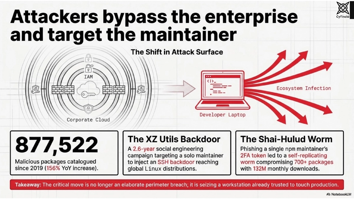 Slide 4 of Your Laptop Is Production: Strengthening the Weakest Link in the Software Supply Chain