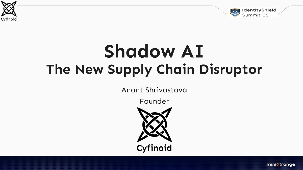 Slide 1 of Shadow Ai Identityshield