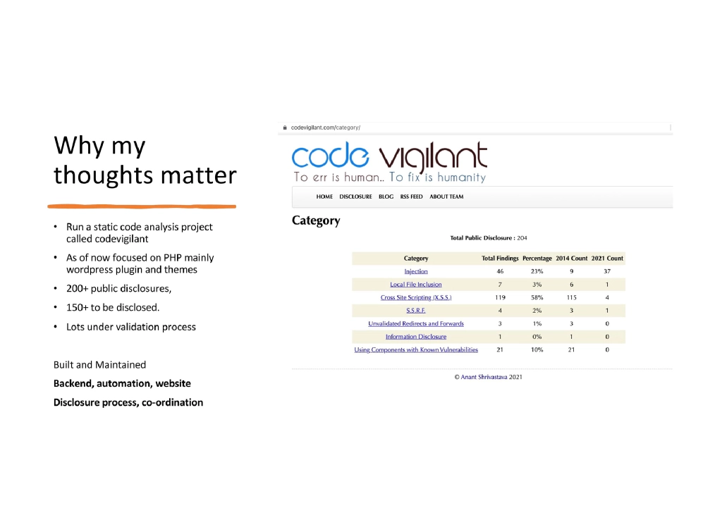 Slide 5 of Developer Security Based on 15 Years Experience