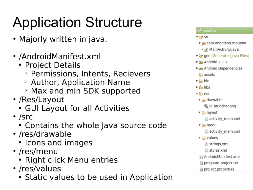 Slide 19 of Android Security Workshop