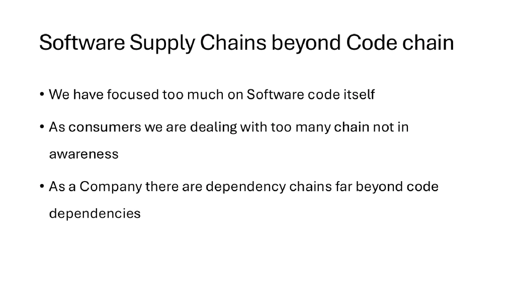 Slide 10 of Supply Chain Security: Beyond the Code